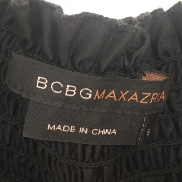 BCBG MaxAria Silk black strapless dress S - Picture 8 of 9